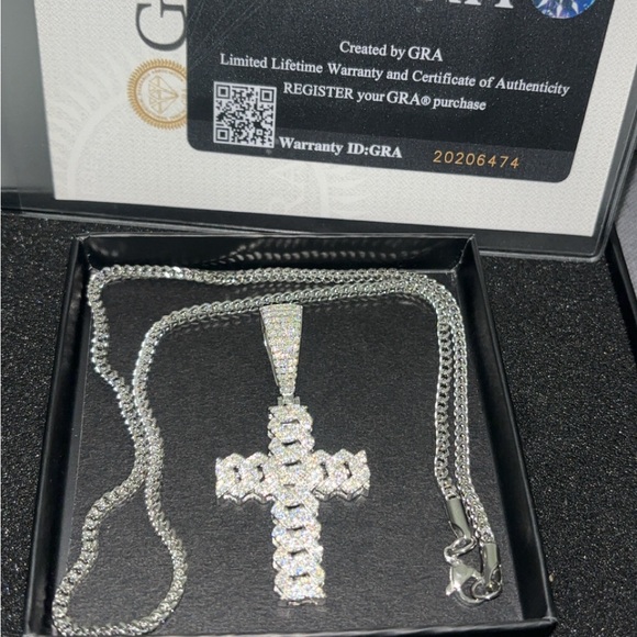 Silver Cross Pendant Necklace
